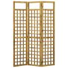 Hulton 3-Panel Room Divider/Trellis Solid Acacia Wood 120×170 cm