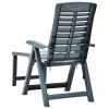 Folding Sun Lounger Plastic – Green