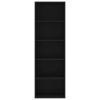 2-Tier Book Cabinet – 60x30x189 cm, Black