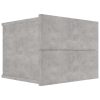 Costessey Bedside Cabinet 40x30x30 cm Engineered Wood – Concrete Grey, 1