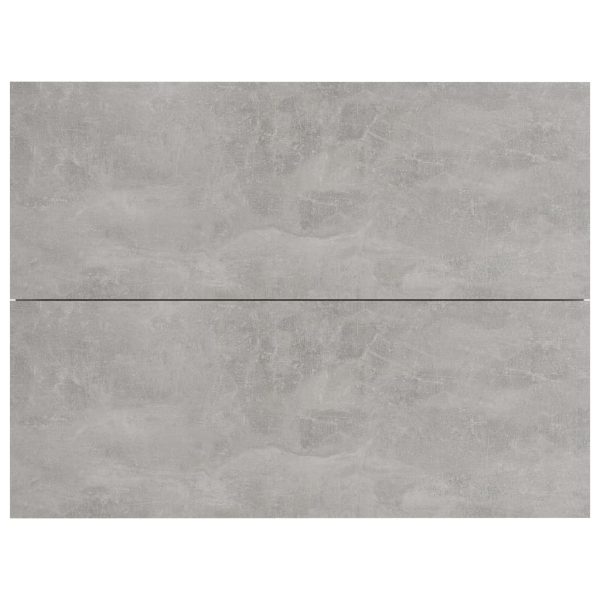 Costessey Bedside Cabinet 40x30x30 cm Engineered Wood – Concrete Grey, 1