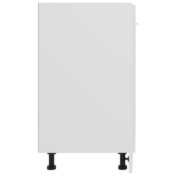 Bottom Cabinet High Gloss White 60x46x81.5 cm Engineered Wood