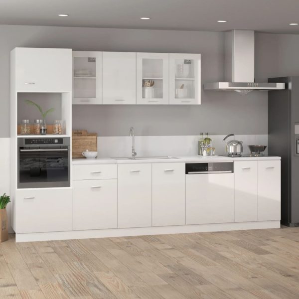 Bottom Cabinet High Gloss White 60x46x81.5 cm Engineered Wood