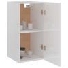 Hanging Cabinet High Gloss White 29.5x31x60 cm Chipboard