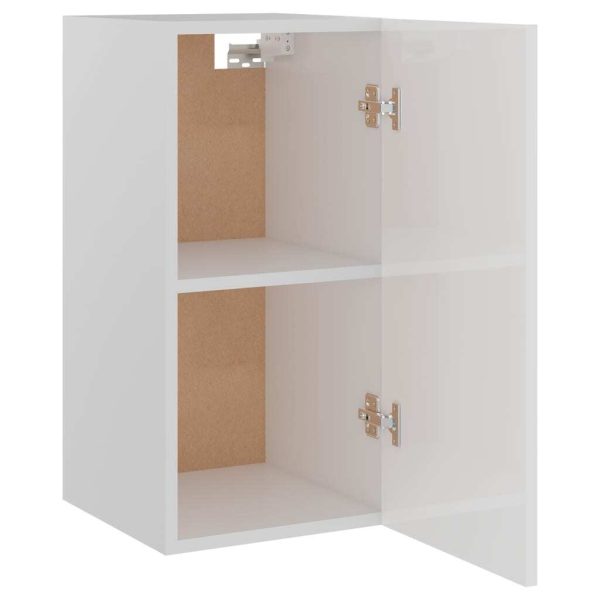 Hanging Cabinet High Gloss White 29.5x31x60 cm Chipboard