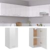 Hanging Cabinet High Gloss White 29.5x31x60 cm Chipboard