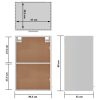 Hanging Cabinet High Gloss White 39.5x31x60 cm Engineered Wood