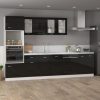 Hanging Cabinet High Gloss Black 39.5x31x60 cm Chipboard