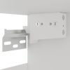 Hanging Glass Cabinet White 40x31x60 cm Chipboard