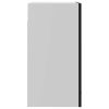 Hanging Glass Cabinet High Gloss Black 40x31x60 cm Chipboard