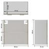 Hanging Glass Cabinet Sonoma Oak 60x31x60 cm Chipboard