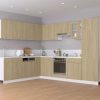 Hanging Glass Cabinet Sonoma Oak 60x31x60 cm Chipboard