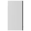 Hanging Glass Cabinet High Gloss Grey 60x31x60 cm Chipboard