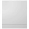 Dishwasher Panel White 59.5x3x67 cm Engineered Wood