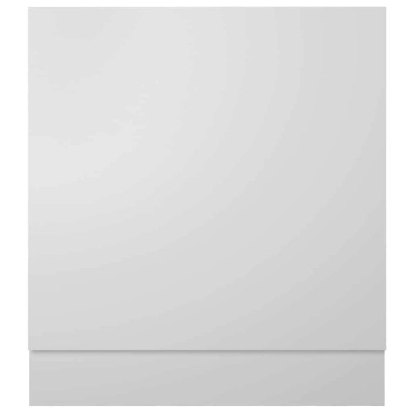 Dishwasher Panel White 59.5x3x67 cm Engineered Wood