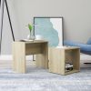 Coffee Table Set 48x30x45 cm Engineered Wood – Sonoma oak
