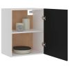 Hanging Cabinets 2 pcs Black 50x31x60 cm Chipboard