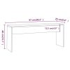 3 Piece Dining Set Engineered Wood – High Gloss White