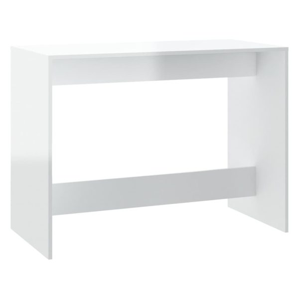 3 Piece Dining Set Engineered Wood – High Gloss White