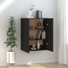 Hanging Cabinet 69.5x34x90 cm Engineered Wood – Black