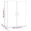 Hanging Cabinet 69.5x34x90 cm Engineered Wood – Black