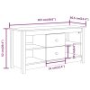Antrim TV Cabinet 103×36.5×52 cm Solid Wood Pine