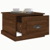 Coffee Table 50x50x35 cm Engineered Wood – Brown Oak