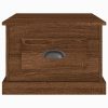 Coffee Table 50x50x35 cm Engineered Wood – Brown Oak