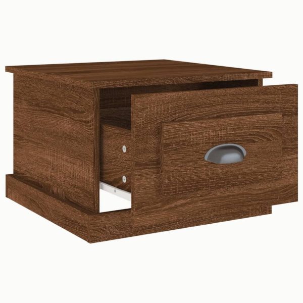 Coffee Table 50x50x35 cm Engineered Wood – Brown Oak