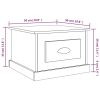 Coffee Table 50x50x35 cm Engineered Wood – Brown Oak