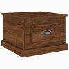 Coffee Table 50x50x35 cm Engineered Wood – Brown Oak
