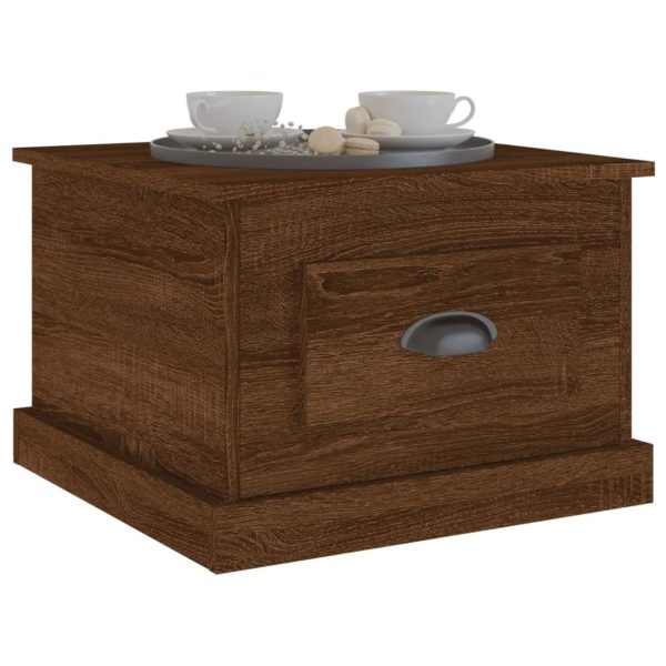 Coffee Table 50x50x35 cm Engineered Wood – Brown Oak