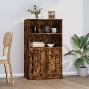 Highboard 60×35.5×103.5 cm Engineered Wood – Smoked Oak