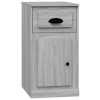 Side Cabinet with Drawer 40x50x75 cm Engineered Wood – Grey Sonoma