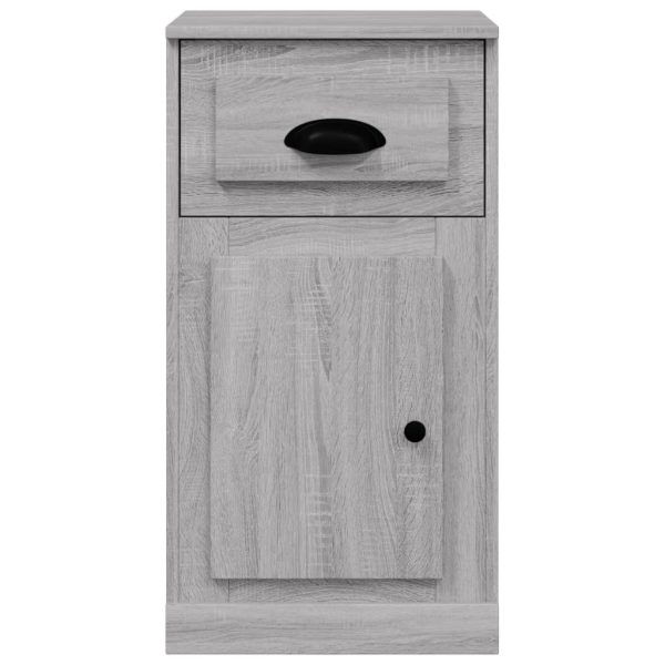 Side Cabinet with Drawer 40x50x75 cm Engineered Wood – Grey Sonoma