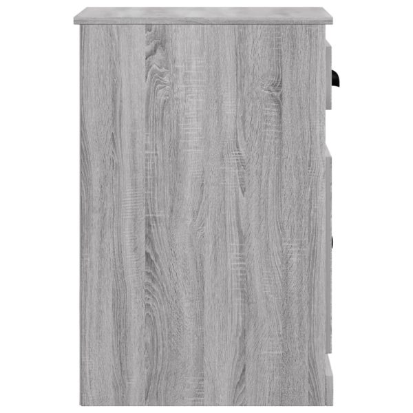 Side Cabinet with Drawer 40x50x75 cm Engineered Wood – Grey Sonoma