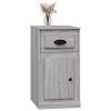 Side Cabinet with Drawer 40x50x75 cm Engineered Wood – Grey Sonoma