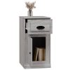 Side Cabinet with Drawer 40x50x75 cm Engineered Wood – Grey Sonoma