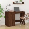 Desk 100x49x75 cm Engineered Wood – Brown Oak