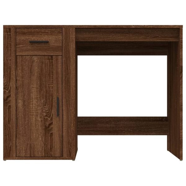 Desk 100x49x75 cm Engineered Wood – Brown Oak