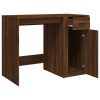 Desk 100x49x75 cm Engineered Wood – Brown Oak
