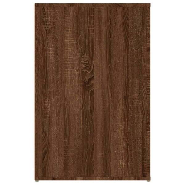 Desk 100x49x75 cm Engineered Wood – Brown Oak