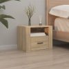 Amersham Wall-mounted Bedside Cabinet 50x36x40 cm – Sonoma oak, 2