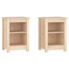 Buren Bedside Cabinets 2 pcs 40x35x55 cm Solid Wood Pine