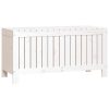 Garden Storage Box White 108×42.5×54 cm Solid Wood Pine