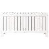 Garden Storage Box White 108×42.5×54 cm Solid Wood Pine