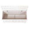 Garden Storage Box White 108×42.5×54 cm Solid Wood Pine