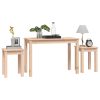 Nesting Tables 3 pcs Solid Wood Pine – Brown