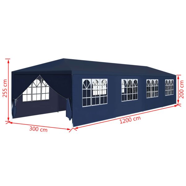 Party Tent – 3×12 m, Blue