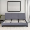 Dublin Luxury Bed with Headboard (Model 2) – DOUBLE, Grey